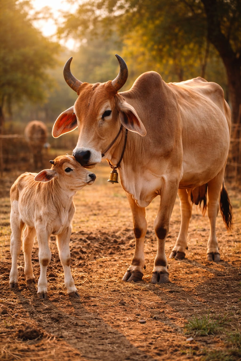 Indigenous desi cow at Avyan Agro Farm, Darbhanga Bihar